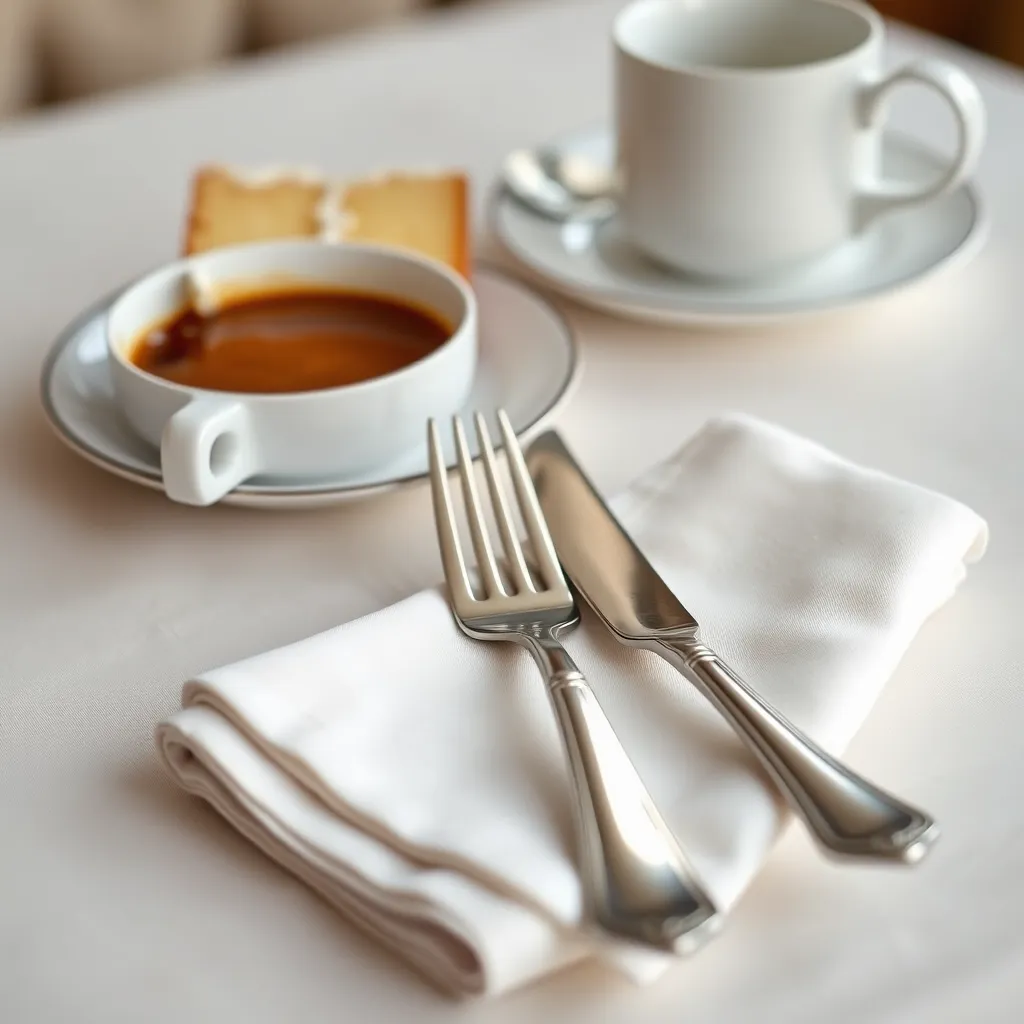 Jak ułożyć sztućce do kawy i ciasta – zasady etykiety