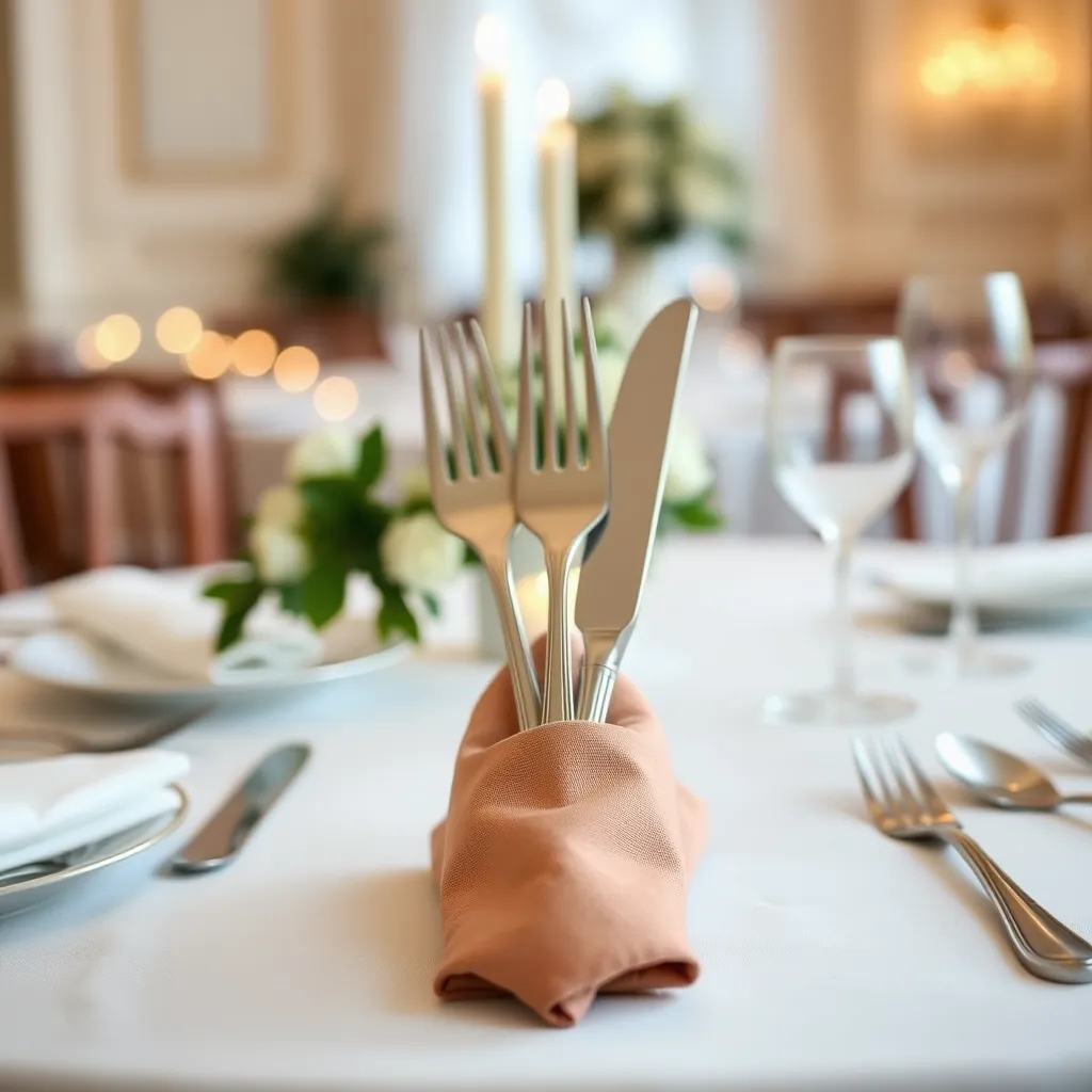 Jak ułożyć sztućce w kieszonce – praktyczne porady