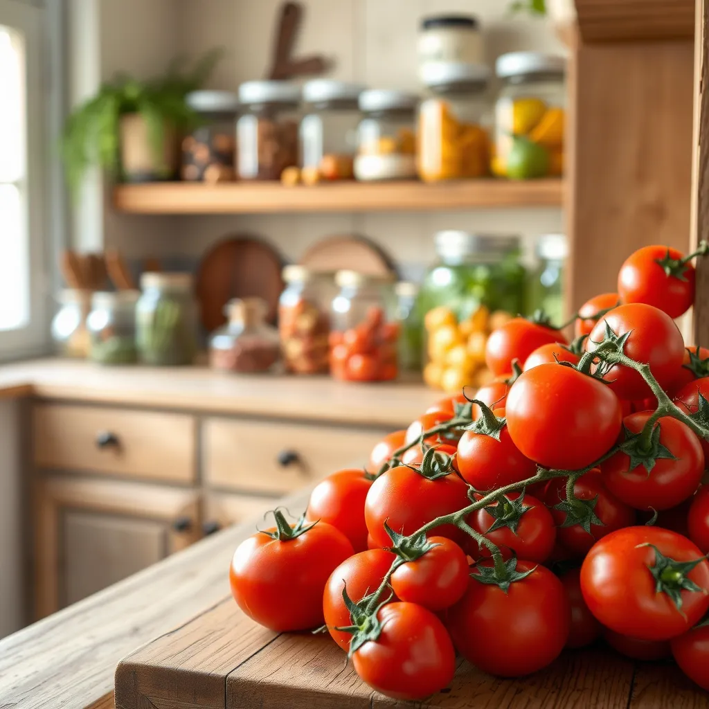 Sposoby na przechowywanie pomidorów w domu